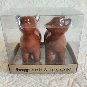 Tag Baby Spotted Reindeer Salt And Pepper Shakers Christmas Holiday Dinner Decor
